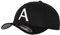 GIDUTEX Flexfit Original Schwarze Basecap Baseball Cap Wooly Combed Mütze inkl. Initial Buchstaben in 3D Stick weiß (S/M, A)