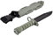 ZTAC Finto Coltello in PLASTICA Softair Dummy BAIONETTA M9 Verde MP9002-GREEN MP
