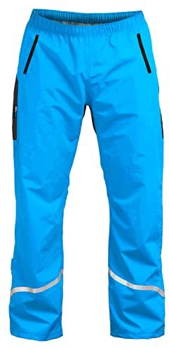 Rubberneck NXSVN Fahrrad Regenhose Atmungsaktiv, Reflektierend mit 3M Reflektoren Blau Größe M