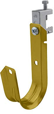 Prime Cable Management 2 Inch Heavy Duty Metal Cable & Wire Support J-Hook Hangers with Beam Clamp - 25 pack