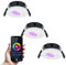 HOFTRONIC - 3x Smart LED Einbaustrahler Napels Weiß 8 Watt RGBWW IP65 Schwenkbar WiFi + Bluetooth