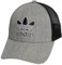 adidas Originals Herren Icon Trucker Structured Precurve Snapback Cap, Heather Grey/Black/White, Einheitsgröße