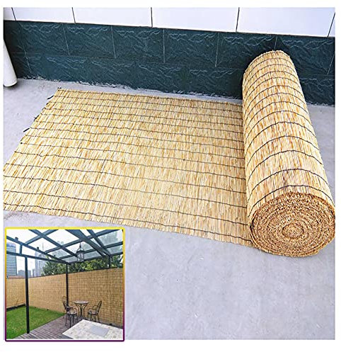 Takeashi Clôture en Roseau Naturel, Clôture en Bambou, Pare-Brise De Jardin, écran D'intimité, Pare-Soleil, Facile à Installer, pour Balcon, Jardin, Patio, Extérieur 90 100 120 130 CM