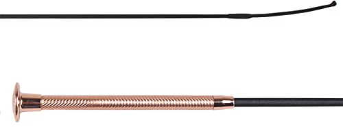 ARBO-INOX Dressurpeitsche Dressurgerte Spiralgriff aus Kunstleder (110cm, Rosegold)