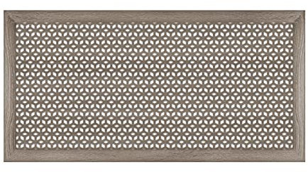 HEXIM Cache - Radiateur MDF & HDF - Habillage décoratif de radiateur en différentes tailles & motifs - Cache en bois (Revêtement avant Ilona Chêne Vintage - 120x60cm)