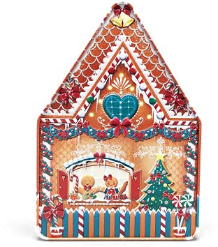 Style Box Keksdose Lebkuchenhaus Groß Cookiedose Keks-Dose Plätzchendose Cookie-Dose Weihnachtsdose Plätzchen-Dose Weihnacht-Dose Kekse Plätzchen