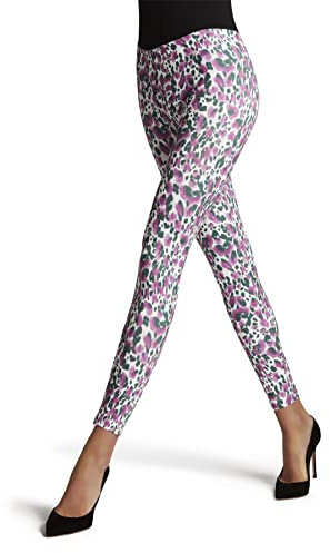 FALKE Damen Leggings Camostone W LE transparent gemustert 1 Stück, Mehrfarbig (Greenmix 0870), XL 46-48