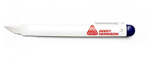 Avery Dennison Plastic Breakaway Knife in White - Car Wrap Safety Cutting Tool for Craft Vinyl, Protection Films, Decorative Stickers Applications