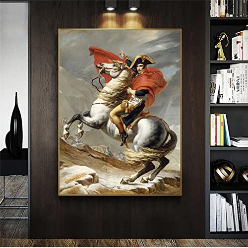 Porträt von Napoleon Leinwand Gemälde an der Wand Kunst Poster und Drucke Klassische Napoleon Leinwand Kunst Bilder für Wohnzimmer 32x48cm Rahmenlos