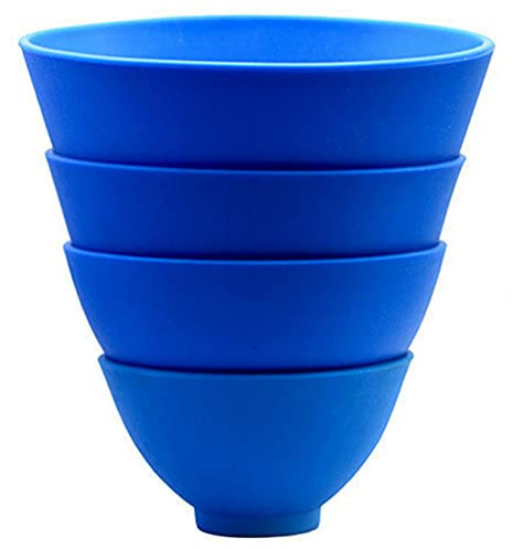 2PCS Flexible Rubber Mixing Bowl, 9 * 5cm Dental Alginate Plaster Mixing Bowl For Lightweight Reusable Dental Accessory Flexible Not Sticky Bowls