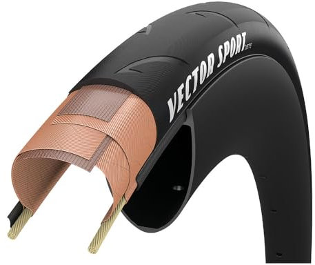 Goodyear Vector Sport Rennrad-Faltreifen // 28-622 (700x28C), Ausführung:Schwarz, Dimension:28-622