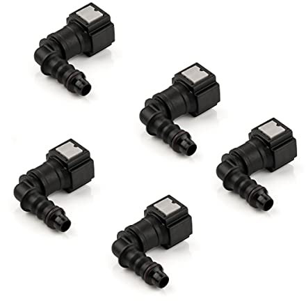 LST 5x Schnellverschluss Kraftstoffleitung Schlauchkupplung L-Stück 6,3x6mm
