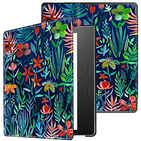 Sakenitly Case for Kindle Oasis (9th and 10th Generation Only, 2017 and 2019 Release), PU Leather Protective Cover with Auto Wake Sleep, Model NO: S8IN4O or CW24WI