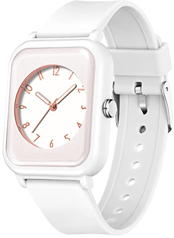 Uhr Damen Armbanduhr Kinderuhr Mädchen Junge Jelly Süßigkeiten Damenuhr mit Silikonarmband 5ATM Wasserdicht Lichtabsorbierender Zeiger Buntfarbig Frauen Uhren Analog Quarz Sportuhr Uhren Kids Watch
