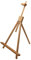 Paintersisters® Display Chevalet Prato, Chevalet de table en bois de hêtre, Chevalet assis pour châssis jusqu'à 70 cm, support de tableau pliable, mini chevalet, trépied