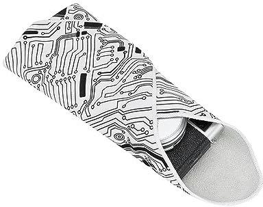 JJC 13.8-Zoll Kamera Schutzhülle, Neopren Kameratasche Objektivschutzhülle Selbstklebendes Tuch, Faltbare Schutzhülle für DSLR Kamera/Lens/Blitz/Phone/Pad, Schaltungsmuster