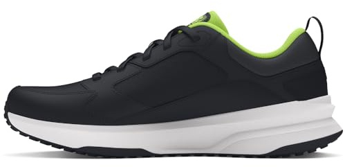 Under Armour men's Charged Edge Sneaker, (004) Black/Distant Gray/Morph Green, 10