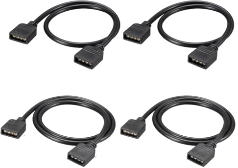 QUARKZMAN 2 Set ARGB Splitterkabel 4 Pin Verlängerungsanschluss 30cm 50cm | Kabel Draht, Für 5050 3528 LED Licht Streifen