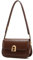 LA FESTIN Umhängetasche Damen Aus Rindsleder, Handtasche Damen Mit Verstellbarem Lederband, Schultertasche Damen Mit Schnallenverschluss - Karamellbraun