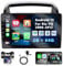 [2+64G] Podofo Autoradio für Kia VQ 2006-2012, 9 Zoll Android 13 Radio mit Wireless Carplay/Android Car HiFi Bluetooth RDS FM GPS Navigation WiFi USB SWC Charging Canbus Mic + AHD Rückfahrkamera