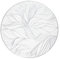 fanquare Silver Table Mats Set of 6 Round Placemats PVC Leaf Placemats Heat Resistant Washable Non-Slip Tablemats for Dining Kitchen Table Wedding Decoration 38cm