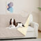 DUJUIKE 100% Housse imperméable canapé, Housse de canapé pour Chien,Housse Impermeable canape lit, avec Base antidérapante, Protection canapé Chien, Chat(Crème,173-208 cm)