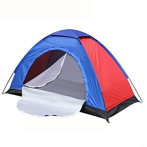 ZYWUOY Campingzelt, winddicht, wasserdicht, Kuppelzelt, 1/2 Personen, Campingzelt, einfacher Aufbau, leichter Garten-Sonnenschutz für Outdoor-Wandern (1 Person)
