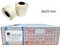 36 Rollen Etiketten 26x12 mm permanent - weiß - Wellenrand. Preisetiketten für Blitz, Meto, Jolly, Uno, Contact, Printex, Evo, Sato, Herlitz und mehr