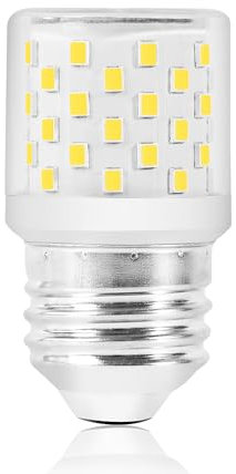KUNKA 50W Äquivalent E26 LED Glühbirnen, G50 Edison lamps, 5W A19 LED Glühbirne Medium Sockel, E27 E26 Schraubsockel Universal für Kühlschrank, Kronleuchter, Deckenventilator (1Stück Warmweiss 3000k)