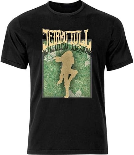Jethro Tull Vintage Style Rock T Shirt Black Black XL