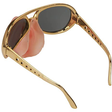 Ciieeo 2stücke Lustige Partybrillen Mit Schweinenase-Design Cosplay-Brillen Kreatives Partyzubehör Für Fotos Und Dekoration Goldene Farbe