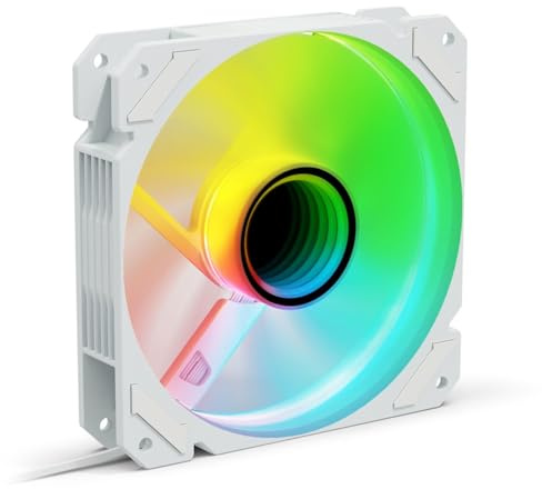 SHARK Mirror RGB PWM REVERSE (weiß, 120 mm)