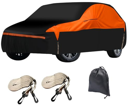 Vollgarage für Mercedes Benz GLK 2009–2015, 6 Schichten, Outdoor-Autoabdeckung, wasserdicht, Schnee, UV, Staub, Allwetter, atmungsaktiv, Hagelschutz