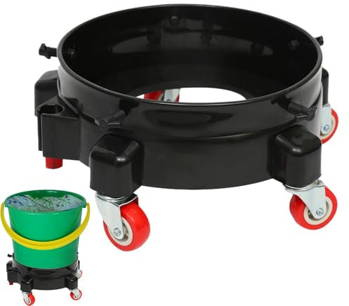Bucket Wheels, Multifunctional Bucket Buddy, Car Wash Accessories, Bucket Caddy Wheels, Driveway Sealing Bucket, Masonry Work Bucket for Masonry, Painting, Car Washing, Driveway Sealing
