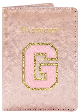 JEKUGOT Custodia per passaporto, porta passaporto personalizzato, porta passaporto in pelle PU, portafoglio da viaggio, carino porta passaporto, custodia per passaporto da donna, contiene carte di