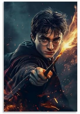 FCTMIWHBN Fantasy-Film-Poster, Harry Magic Potter, Poster und Drucke, Leinwand, Wandkunst, Poster, 30 x 45 cm, ungerahmt