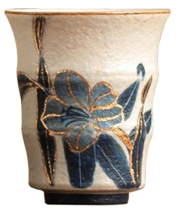 Wunderschönes Lily Master Teetasse, Teekanne, Gaiwan, chinesisches Kungfu-Teetassen-Set, Keramik, handgefertigt, Porzellan, chinesisches Teeset, traditionelles Teezeremonie-Set (Lilien-Teetasse C)