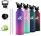 Gourde, 500ml Gourde Isotherme, Gourde Inox, Anti Fuite, Gourde Paille, 24h Froid & 12h Chaud, Gourde Metal, Double Isolation, Gourde sans Bpa, Gourde Reutilisable, pour École, Bureau, Camping, Voyage