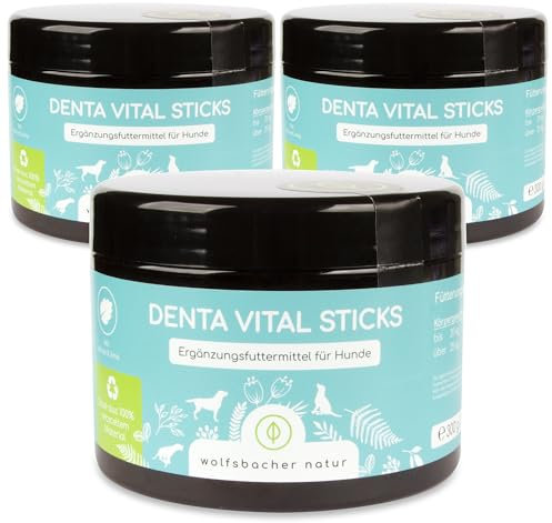 Zahnpflege-Snacks für Hunde | Zahnpflege Leckerli 3 x | Natürliche Zahnreinigung ohne Bürsten | Löst Zahnstein, verleiht frischen Atem