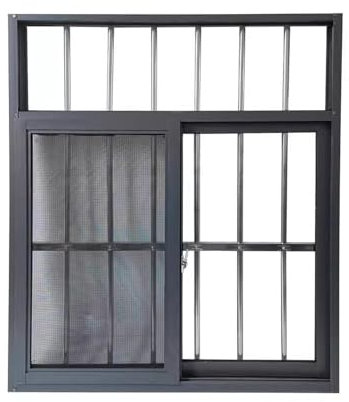 YXLLGS Ventanas antirrobo con mosquitera, Ventanas Aluminio, Ventanas corredizas horizontales, para baños y garajes(50x60cm/20x24in)