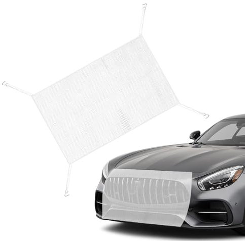 MABEIYE Auto Kühlergrill Schutznetz für Honda Civic FK8 2017-2021, Auto Grill Schutznetz Hochdichtes Wassertanknetz Gegen LaubInsekten,White