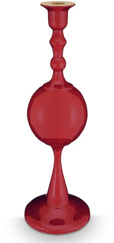 Pip Studio Kerzenständer Metall Kugel Dunkelrot 37cm