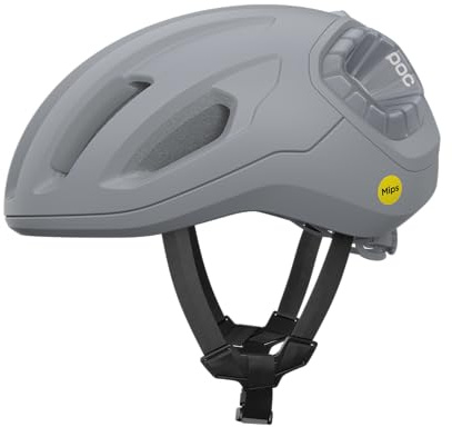 POC Amidal – Aerodynamischer Rennrad Helm mit MIPS Air Node, verstärkten Heckzonen, 360° Fit System und integrierter Knog-Licht-Kompatibilität für maximale Sicherheit und Sichtbarkeit