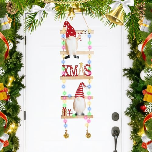 Hängedeko für Weihnachten,Weihnachtsbeleuchtung Außen Batterie | 42 cm Kletternder Weihnachtsmann Con 3 Meter Luci Decorazioni Natalizie,zum Aufhängen an Wand Fenster für Weihnachts