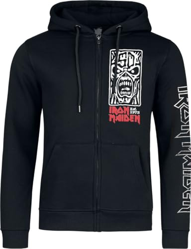 Iron Maiden Portrait Scream Männer Kapuzenjacke schwarz Band-Merch, Bands