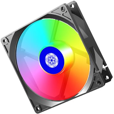 AMISENK 90mm ARGB PWM PC Case Fan Quiet High Temp Control ABS For Compact Builds ARGB Case Fan