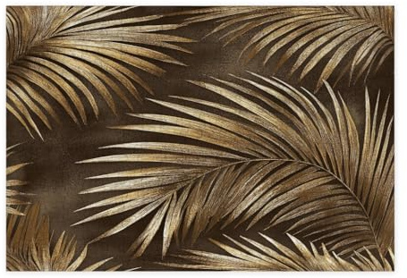 Simple Palm Leaves Jigsaw Puzzles for Adults 300 Piece, Luxury Spring Summer Plant Wooden Puzzles, Tropical Botanical Printed Decorations for Entertainment Party