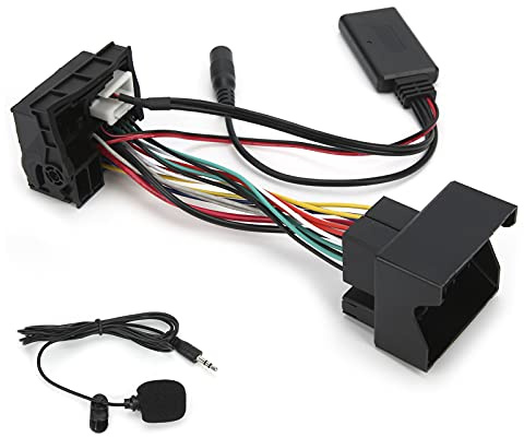 Adaptateur Audio Stéréo Bluetooth ZASCHMOY avec câble AU-in 12 Broches et Micro intégré – Compatible Peugeot 207/307/407/308