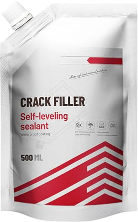 Stucco per crepe di alta qualità, per cemento e asfalto pronto all'uso, versatile ristrutturazione di piastrelle e vialetti, materiale resistente con superficie liscia, in cemento