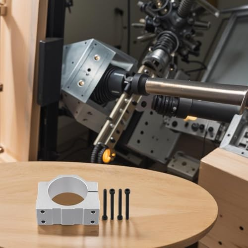Auratrove DZ65 CNC mandrino Morsetto Staffa in Alluminio con 4 Viti M6x60, Montaggio Motore sabbiato per Macchina utensile CNC, Confezione